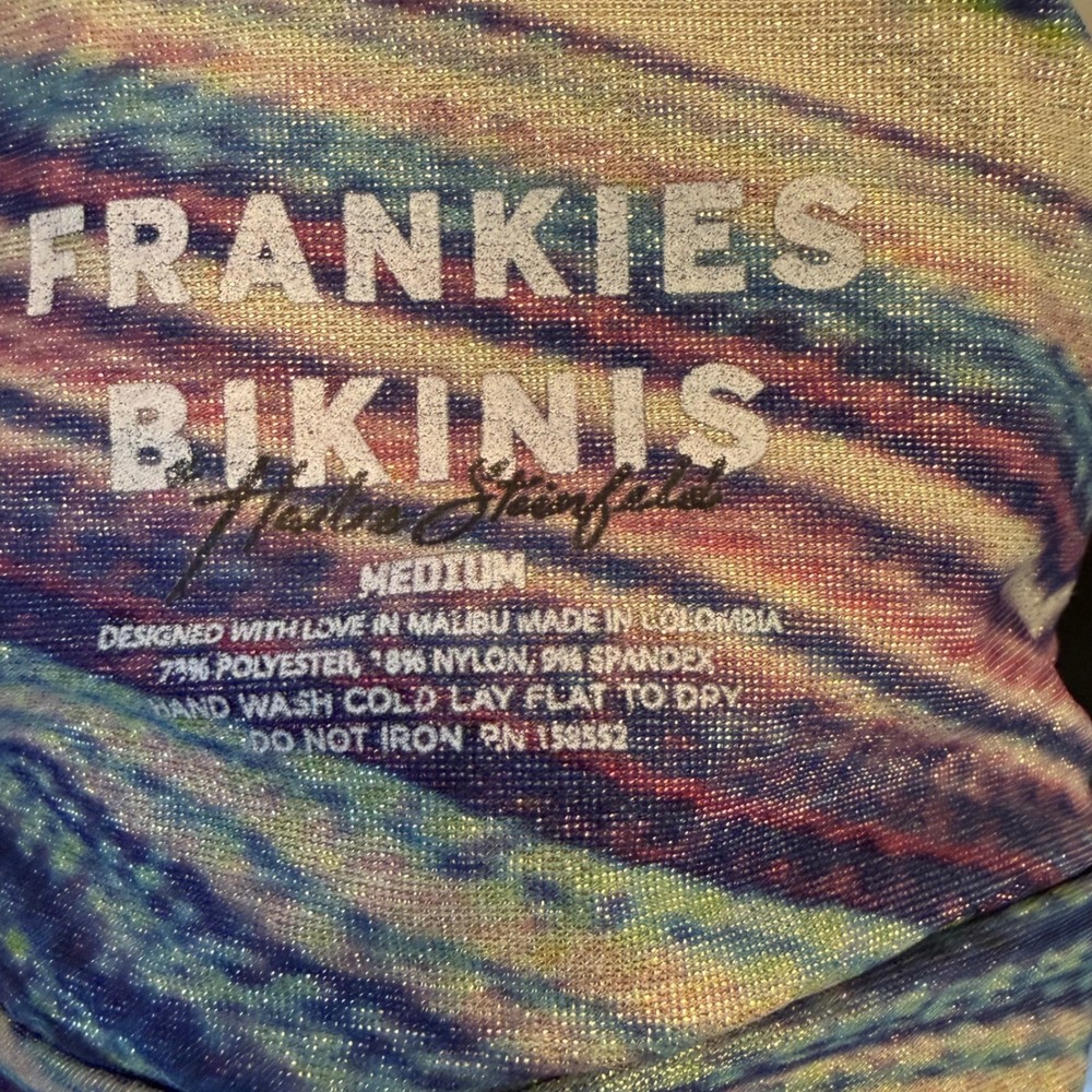Frankie's‎ Bikinis x Hailee Steinfeld Eden Halter Top in Shimmy size Medium - Picture 5 of 6